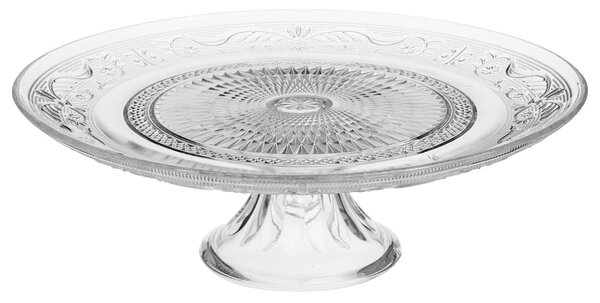 Skleněný servírovací tác na noze Corinne, (fi) 29 cm