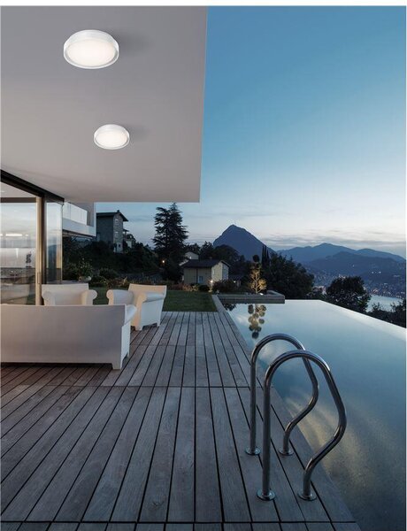 Nova Luce Venkovní stropní svítidlo OLIVER, LED 20W 3000K 92st. IP65 Barva: Černá