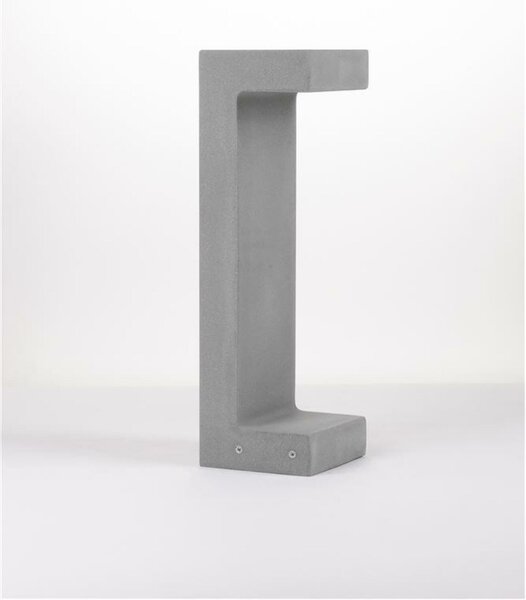NOVA LUCE venkovní sloupkové svítidlo ARAN šedý beton skleněný difuzor LED 8W 3000K 120-230V IP65 9540213