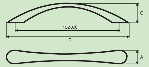 Hettich VANTANIA chrom lesklý 128 mm