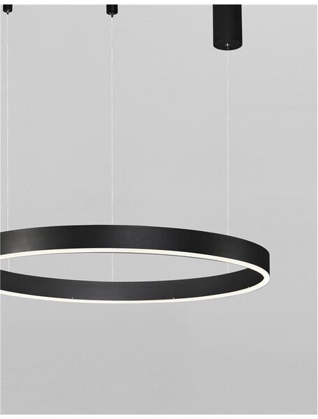 Nova Luce Závěsné LED svítidlo MOTIF, ø 60cm, 40W 3000K stmívatelné Barva: Mosaz