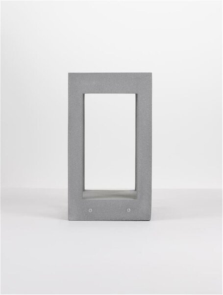 NOVA LUCE venkovní sloupkové svítidlo BEV šedý beton skleněný difuzor LED 5W 3000K 120-230V IP65 9540215