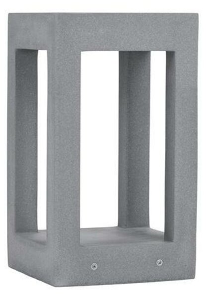NOVA LUCE venkovní sloupkové svítidlo BEV šedý beton skleněný difuzor LED 5W 3000K 120-230V IP65 9540215