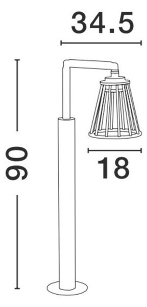 NOVA LUCE venkovní sloupkové svítidlo CARINA černý hliník LED 6W 279.54 lm 3000K 220-240V IP65 9060213