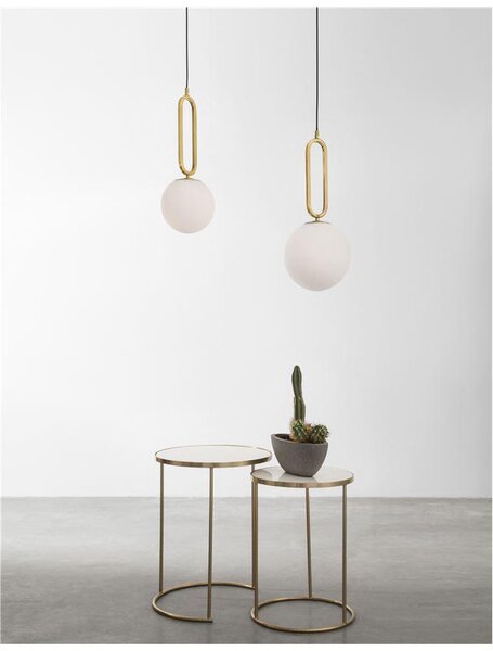 Nova Luce Závěsné svítidlo GRUS, ø 20cm, E27 1x12W Barva: Černá
