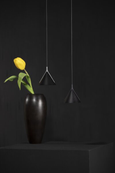 Axolight Jewel mono, černé závěsné svítidlo pro zapuštění, 1x6,5W LED 3000K, prům. 9cm