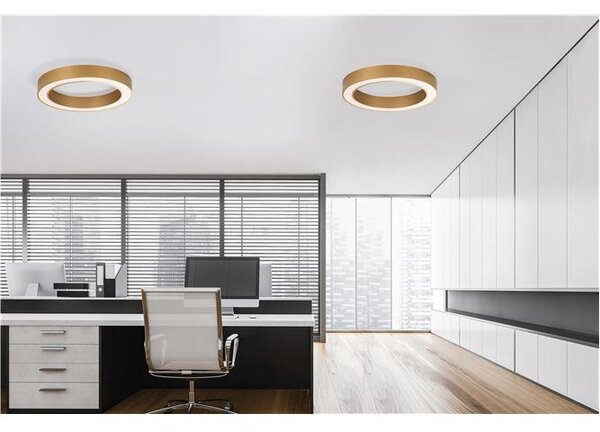 Nova Luce Stropní LED svítidlo MORBIDO, 50W 2700K - 4000K vč. dálkového ovládání stmívatelné Tuya Barva: Zlatá