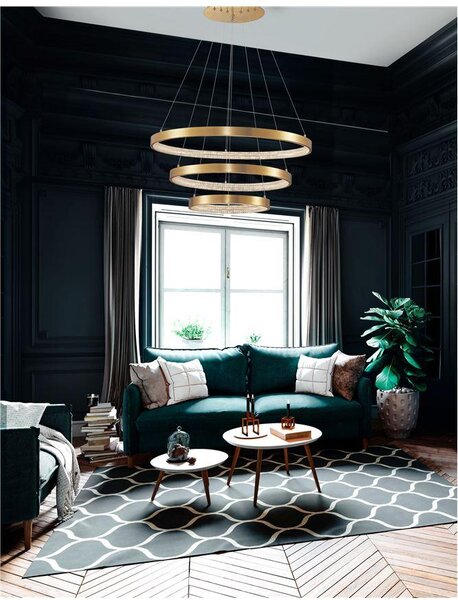 Nova Luce Závěsné LED svítidlo PRESTON, 112W 3000K stmívatelné