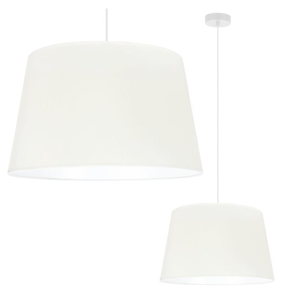 Závěsné svítidlo Gaja, 1x krémové textilní stínítko, (fi 44cm), w