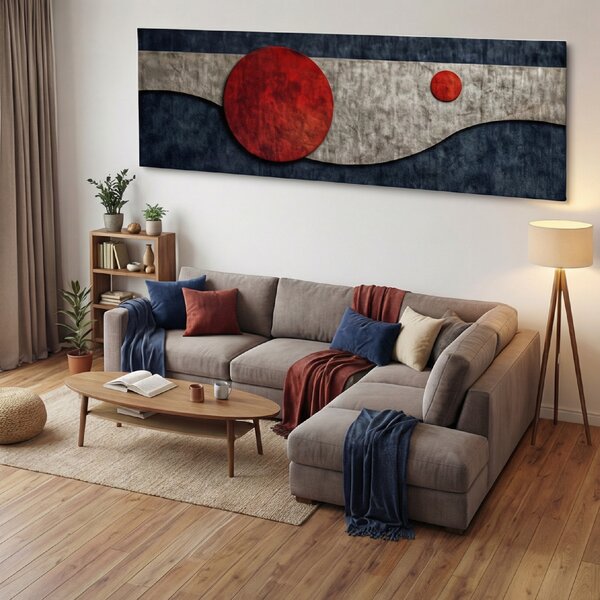 Obraz na plátně - Malý a velký Japonec FeelHappy.cz Velikost obrazu (šířka x výška): 60 x 20 cm