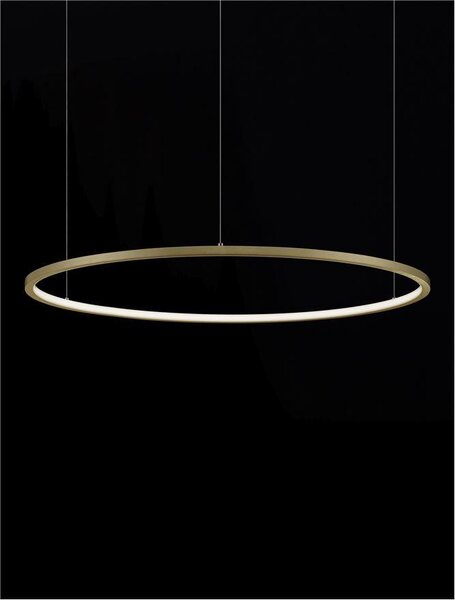 Nova Luce Závěsné LED svítidlo TARQUIN, 48W 3000K stmívatelné Barva: Černá
