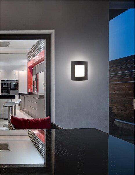 Nova Luce Venkovní nástěnné svítidlo ZENITH, E27 1x12W IP44