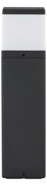 NOVA LUCE venkovní sloupkové svítidlo FERRON tmavě šedý hliník a čirý akrylový difuzor E27 1x12W 220-240V bez žárovky IP65 9060184