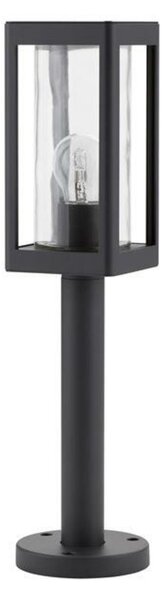 NOVA LUCE venkovní sloupkové svítidlo FIGO tmavě šedý hliník a čiré sklo E27 1x12W 220-240V bez žárovky IP54 9060193
