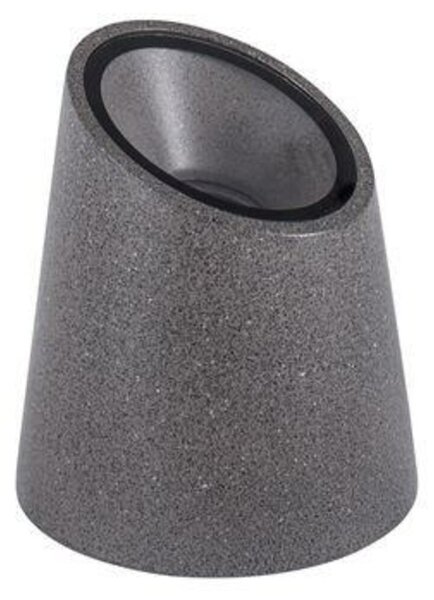 NOVA LUCE venkovní sloupkové svítidlo FOX tmavě šedý pískovec skleněný difuzor GU10 1x7W 100-240V bez žárovky IP65 9470581