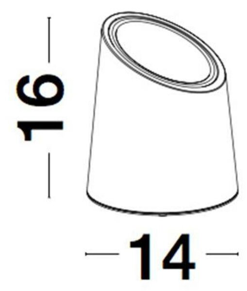 NOVA LUCE venkovní sloupkové svítidlo FOX tmavě šedý pískovec skleněný difuzor GU10 1x7W 100-240V bez žárovky IP65 9470581