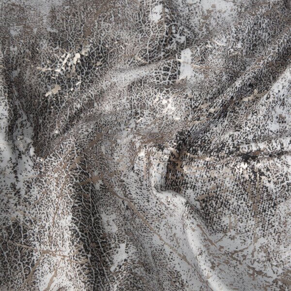 ZATEMŇOVACÍ ZÁVĚS NA KROUŽCÍCH ESTER 140X250 CM VZOROVANÁ