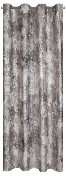 ZATEMŇOVACÍ ZÁVĚS NA KROUŽCÍCH ESTER 140X250 CM VZOROVANÁ