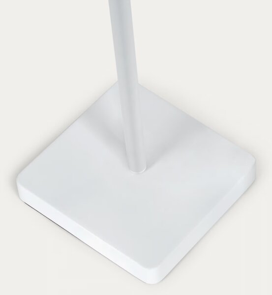 Bílá plastová solární stojací LED lampa Kave Home Dinesh 120 cm