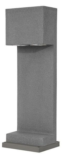 NOVA LUCE venkovní sloupkové svítidlo GRANTE šedý beton a hliník GU10 2x10W 100-240V bez žárovky IP65 9790022