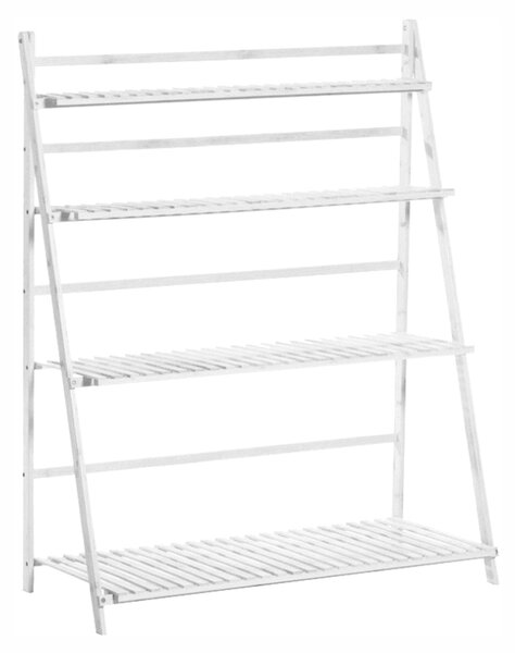 KONDELA Skládací regál, bílá, Nepel TYP 2 + dárek