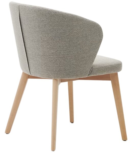 Hnědá čalouněná jídelní židle Kave Home Darice