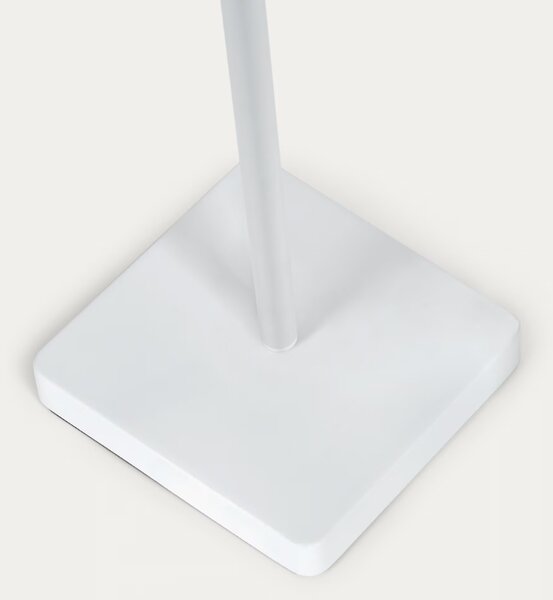 Bílá plastová solární stojací LED lampa Kave Home Amaray 120 cm