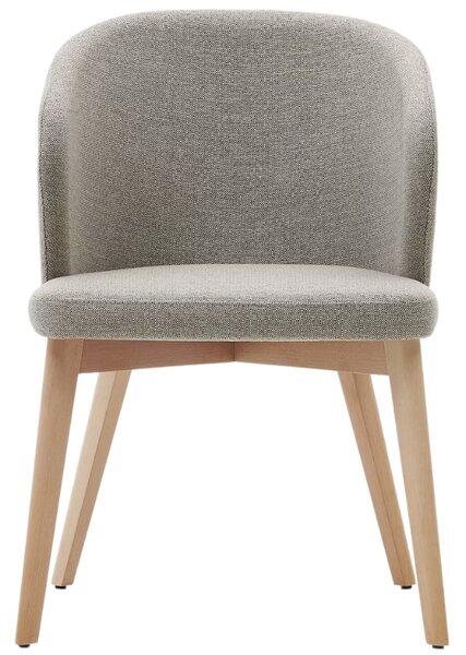 Hnědá čalouněná jídelní židle Kave Home Darice