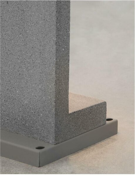NOVA LUCE venkovní sloupkové svítidlo GRANTE šedý beton a hliník GU10 2x10W 100-240V bez žárovky IP65 9790022