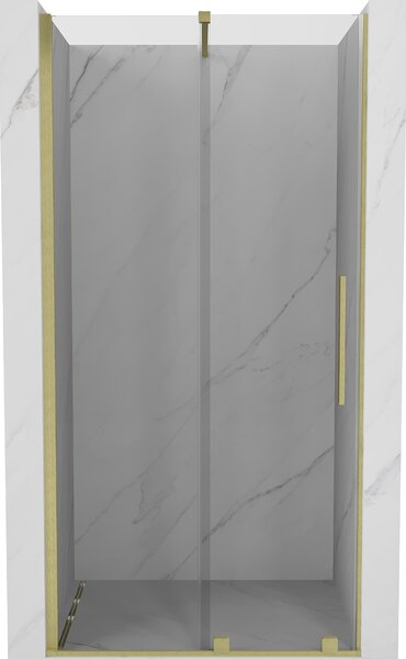 Mexen Velar, posuvné dveře do otvoru 70x200 cm, 8mm čiré sklo, zlatá matná, 871-070-000-01-55