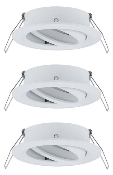 Paulmann 92486 Choose, sada bílých výklopných bodovek 3x10W, průměr 8,4cm