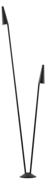 NOVA LUCE venkovní sloupkové svítidlo MABEL černý hliník a čiré sklo LED 17W 3000K 220-240V 36st. IP54 délka kabelu 35 cm 9002870