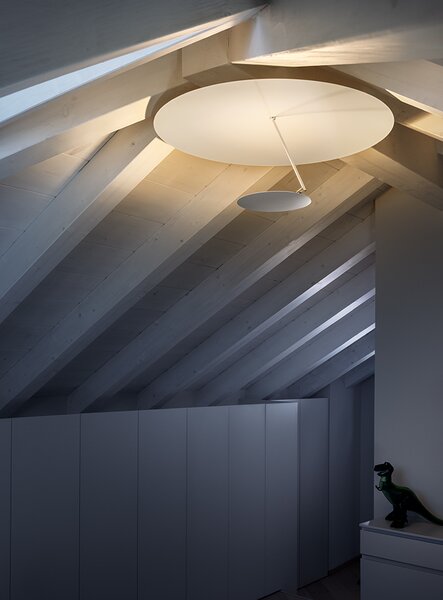 Catellani & Smith Luxusní stropní LED svítidlo Lederam C180, 2700K, 1x15W Barva: Bílá