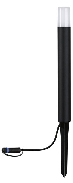Paulmann 94536 Plug&Shine Flarea, vekovní černé sloupkové svítidlo LED 3,6W 3000K, výška 40cm , IP65
