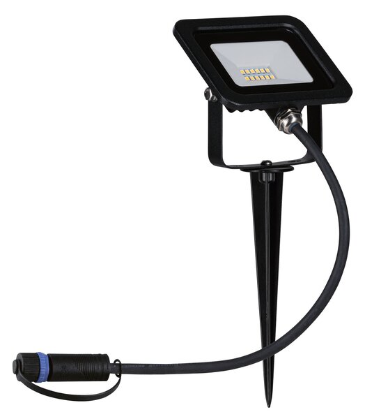 Paulmann 94574 Plug&Shine Ground Spike, zahradní reflektor LED 6,8W 3000K, černá, IP65