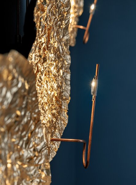 Catellani & Smith Luxusní nástěnné/stropní LED svítidlo Gold Moon, 2700K, 6x1,1W