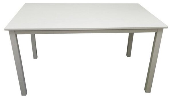 TEMPO Jídelní stůl, bílá, 135x80 cm, ASTRO