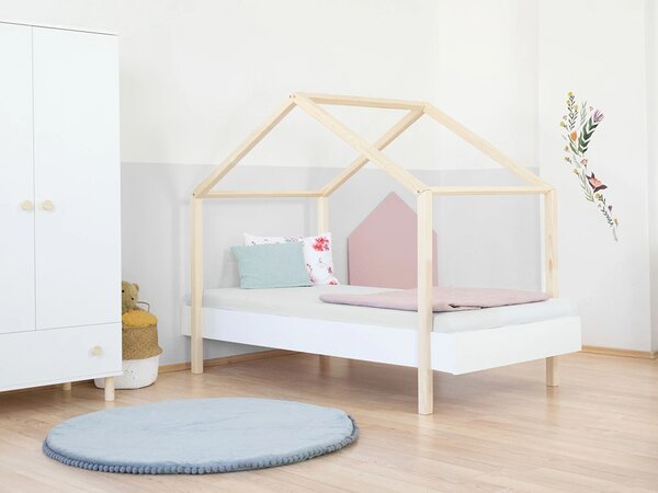 Dětská domečková postel MODULAR s předním štítem 90x200 cm, Zvolte variantu: Bez čela