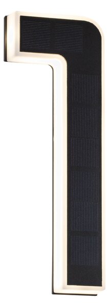 Paulmann 79842 solární domovní číslo 1 s vyměnitelnou baterií LED 0,2W 3000K, výška 23cm, IP44