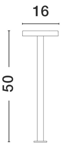 NOVA LUCE venkovní sloupkové svítidlo OFIR černý hliník a akryl LED 10.3W 3000K 220-240V 92st. IP54 9002867