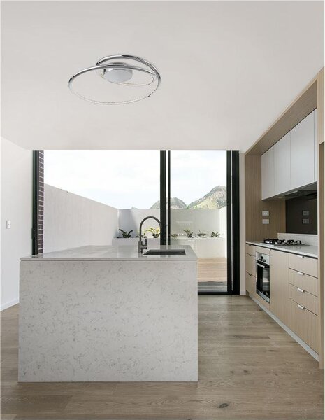 Nova Luce Stropní LED svítidlo PLASENCIA chromovaný hliník a akryl 27W 3000K