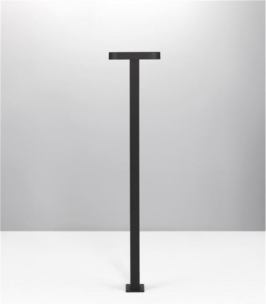 NOVA LUCE venkovní sloupkové svítidlo OFIR černý hliník a akryl LED 10.3W 3000K 220-240V 92st. IP54 9002868