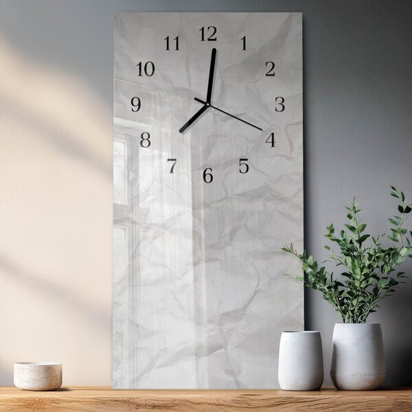 Skleněné hodiny vertikální List papíru zsppc-30x60-00177280