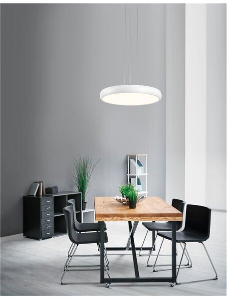 Nova Luce Závěsné LED svítidlo GAP, 50W 3000K Barva: Bílá