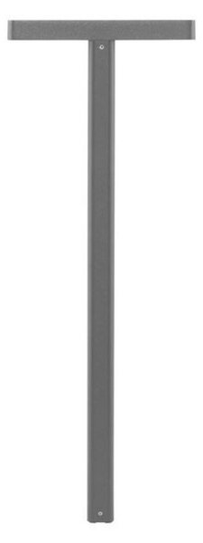 NOVA LUCE venkovní sloupkové svítidlo POET antracitový hliník a čiré sklo LED 16W 3000K 220-240V 90st. IP65 9492780