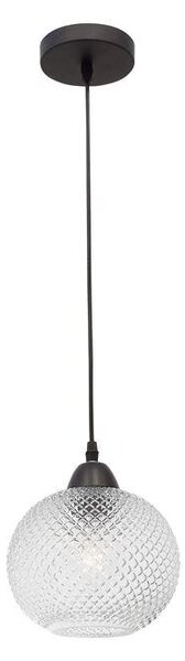 Nova Luce Závěsné svítidlo VIENTI, 18cm, E27 1x12W Barva: Modré sklo