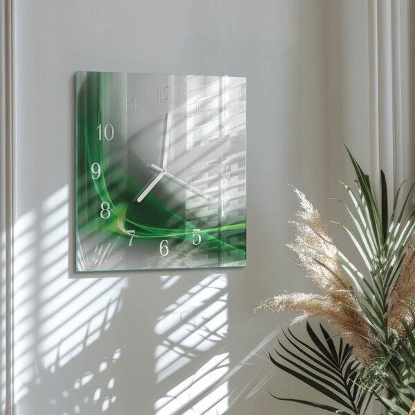 Skleněné hodiny Abstraktní čáry zskb-30x30-00057938