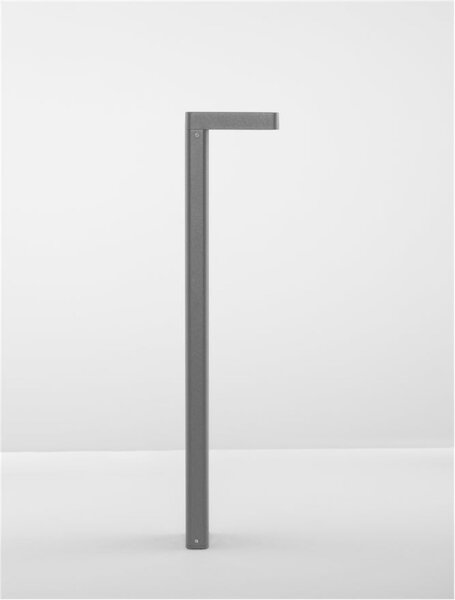 NOVA LUCE venkovní sloupkové svítidlo POET antracitový hliník a čiré sklo LED 8W 3000K 220-240V 94st. IP65 9492770