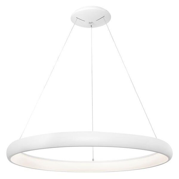 Nova Luce Závěsné LED svítidlo ALBI, 50W 3000K stmívatelné Barva: Bílá