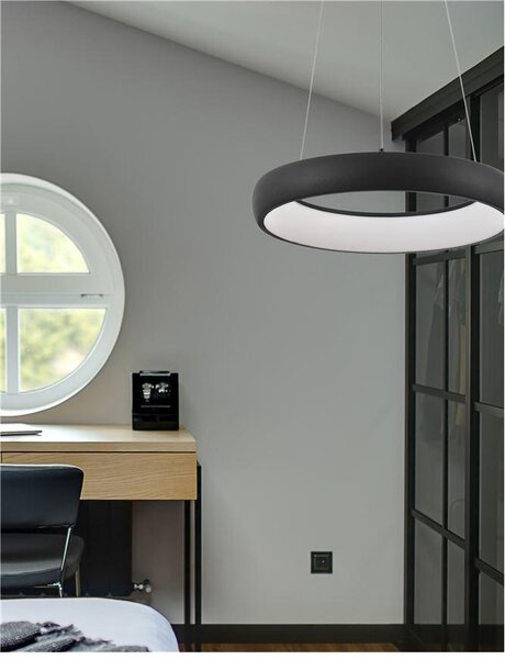 Nova Luce Závěsné LED svítidlo ALBI, 32W 3000K stmívatelné Barva: Bílá